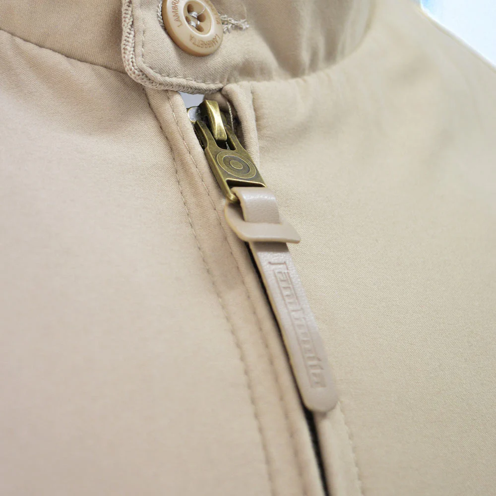 Lambretta Shower Resistant Harrington Jacket Stone - Image 5