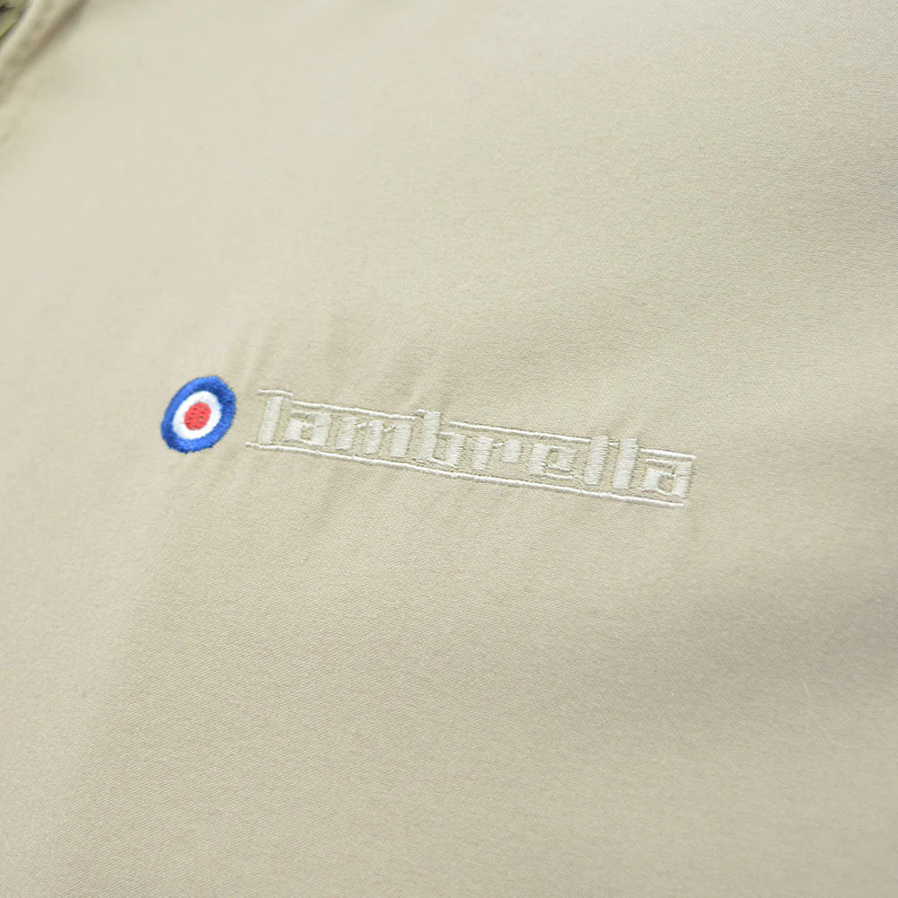 Lambretta Shower Resistant Harrington Jacket Stone - Image 6
