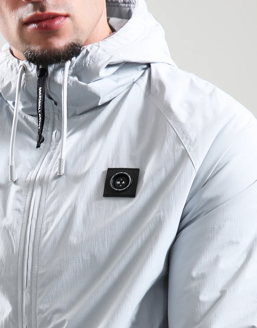 Marshall Artist Waterproof Ripstop Jacket Light Grey - Image 4
