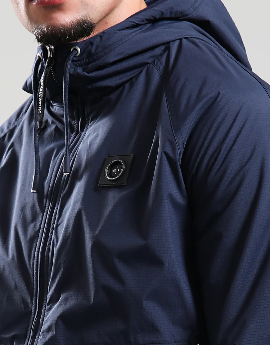 Marshall Artist Waterproof Ripstop Jacket Navy - Image 4