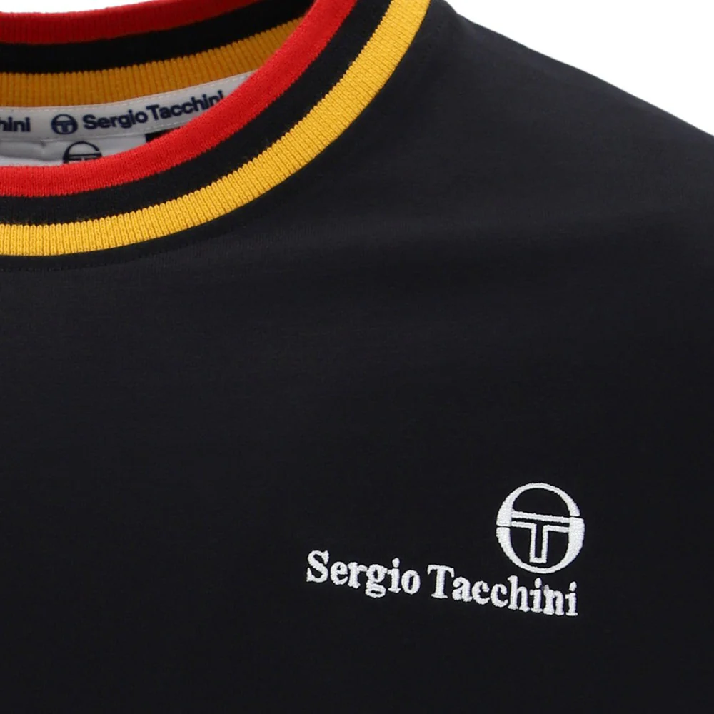 Sergio Tacchini Rainer Ringer T-Shirt Black - Image 3