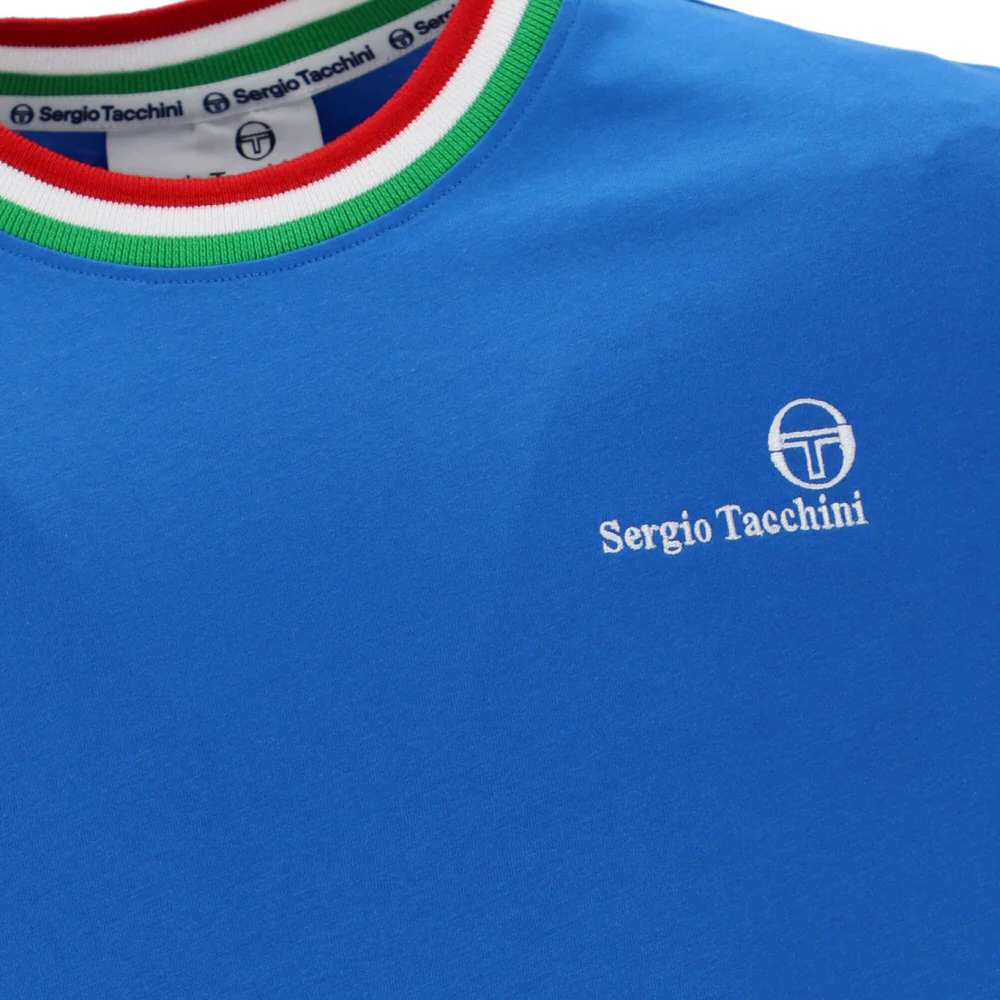 Sergio Tacchini Rainer Ringer T-Shirt Italia Blue - Image 3