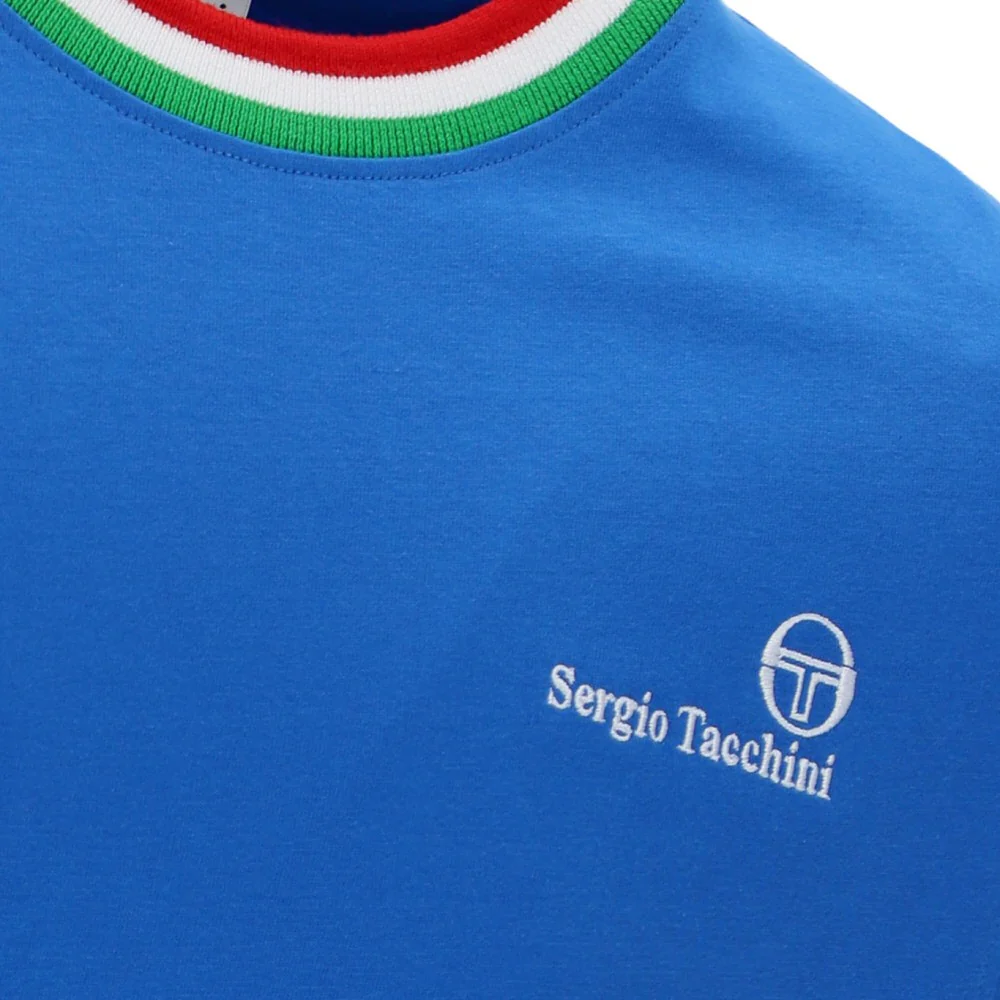 Sergio Tacchini Rainer Ringer T-Shirt Italia Blue - Image 4