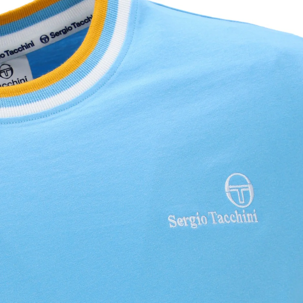Sergio Tacchini Rainer Ringer T-Shirt Sky Blue - Image 4