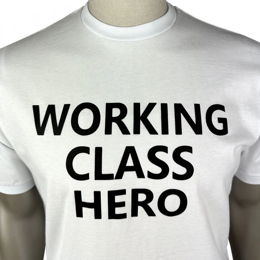 Ska & Soul Lennon Working Class T Shirt White - Image 4