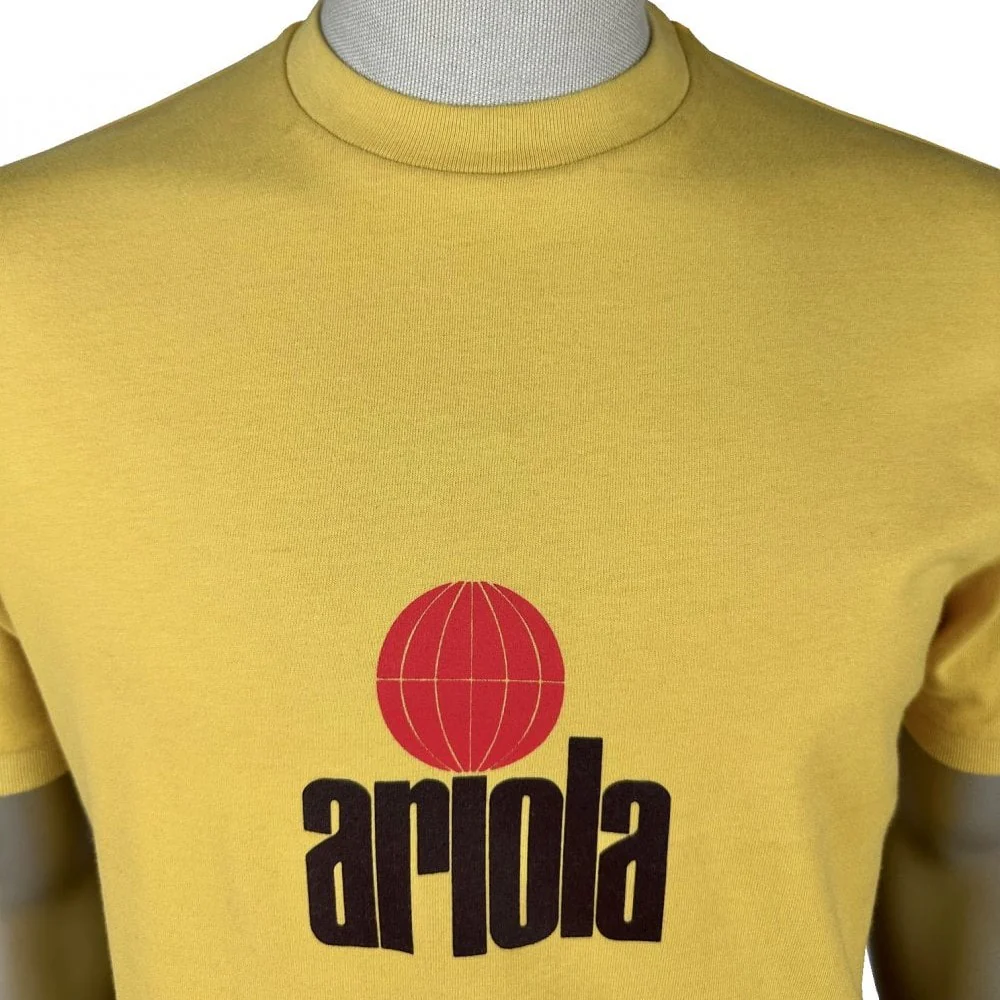 Ska & Soul Marley Ariola Record Label T Shirt Mustard - Image 3