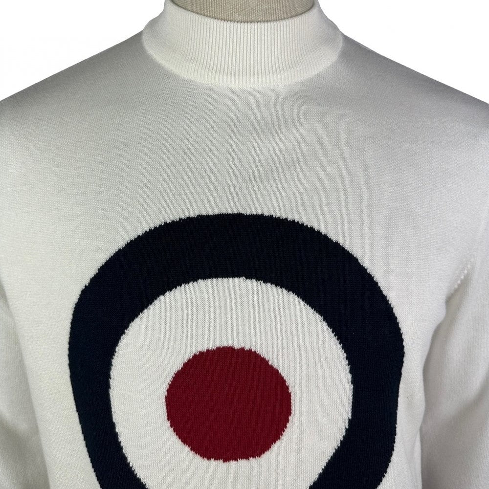 Ska & Soul Moon Target Fine Gauge Long Sleeve Turtle Ecru - Image 3