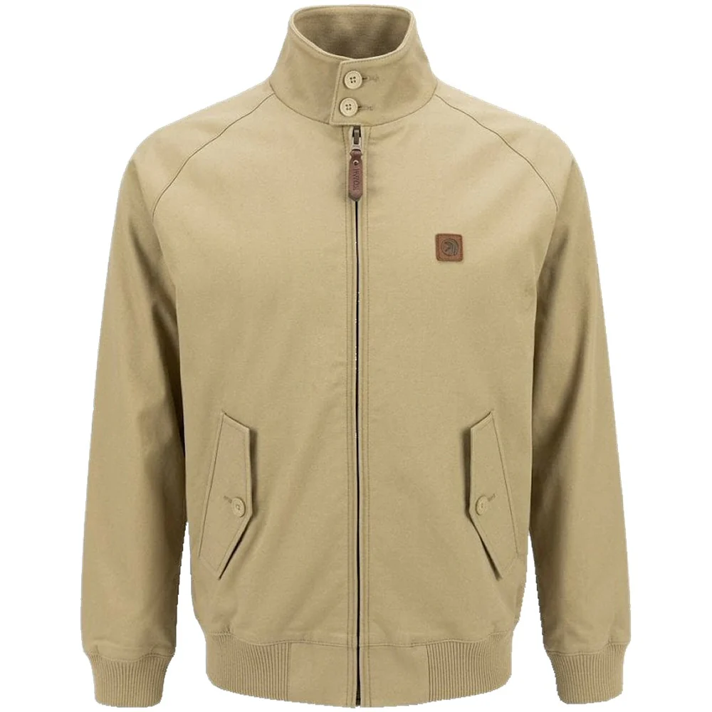 Trojan Records Classic Tartan Lined Harrington Jacket Stone - Image 2