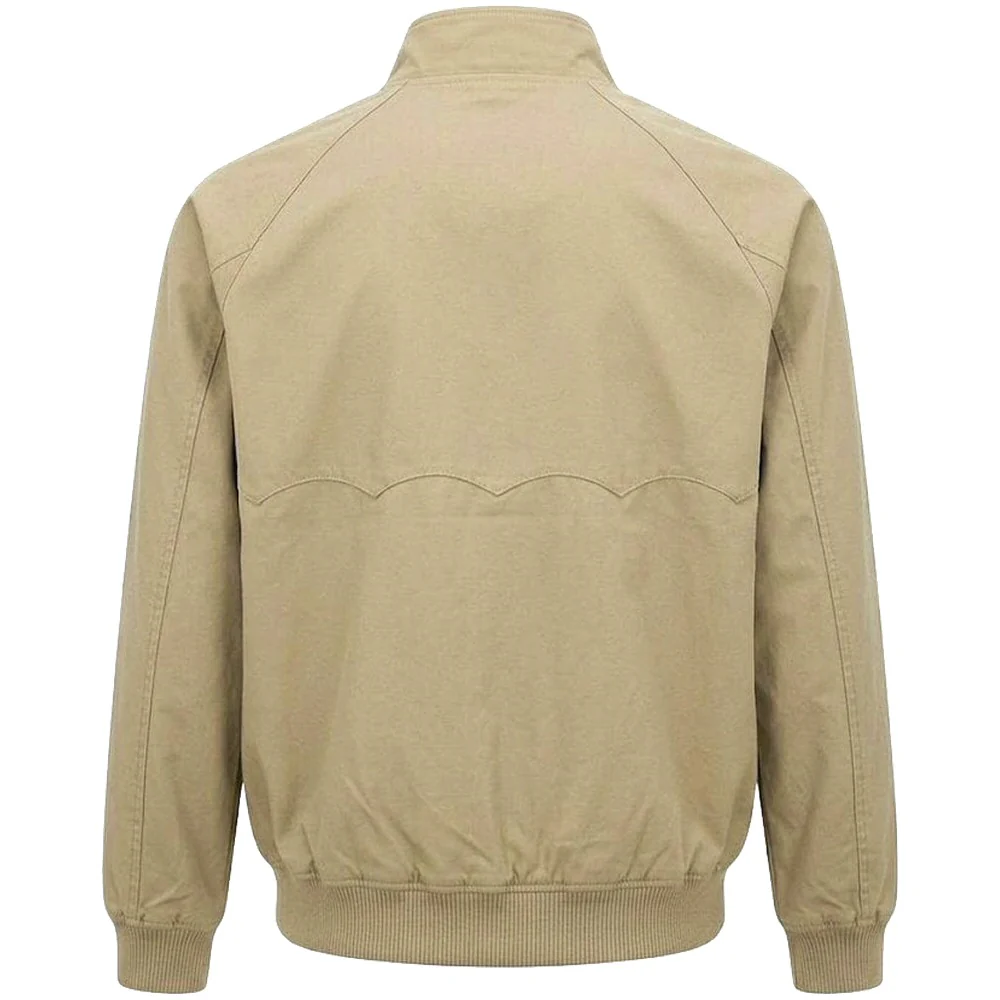 Trojan Records Classic Tartan Lined Harrington Jacket Stone - Image 3