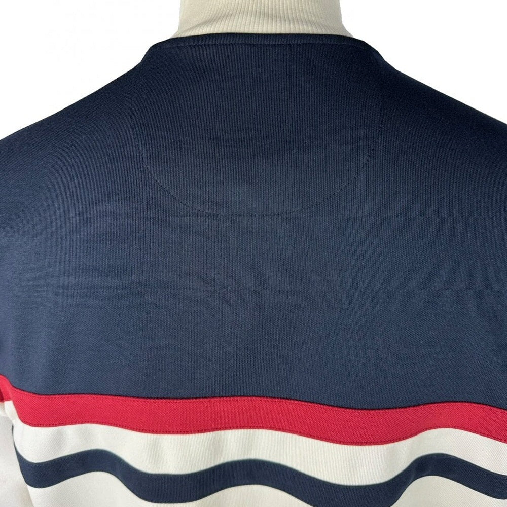 Trojan Records Retro Stripe Track Top Ecru - Image 3