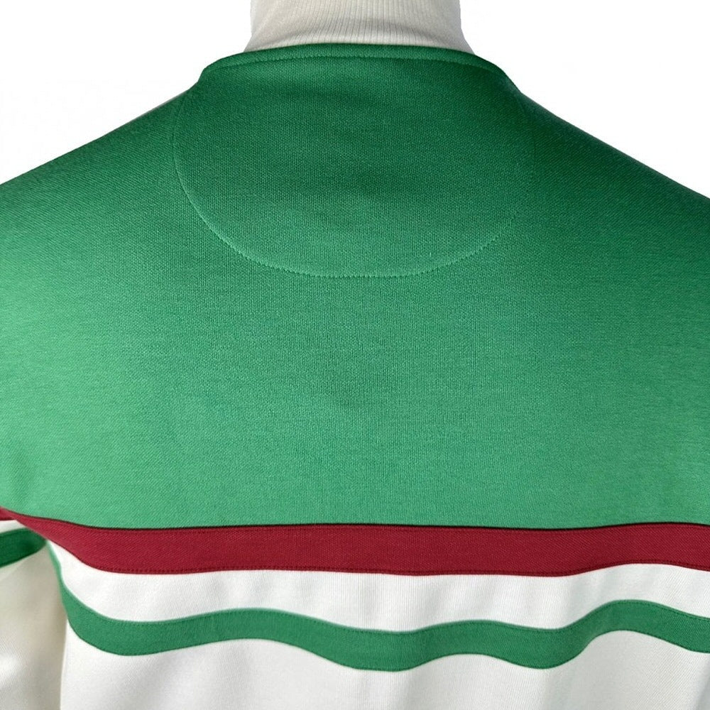 Trojan Records Retro Stripe Track Top Emerald - Image 3
