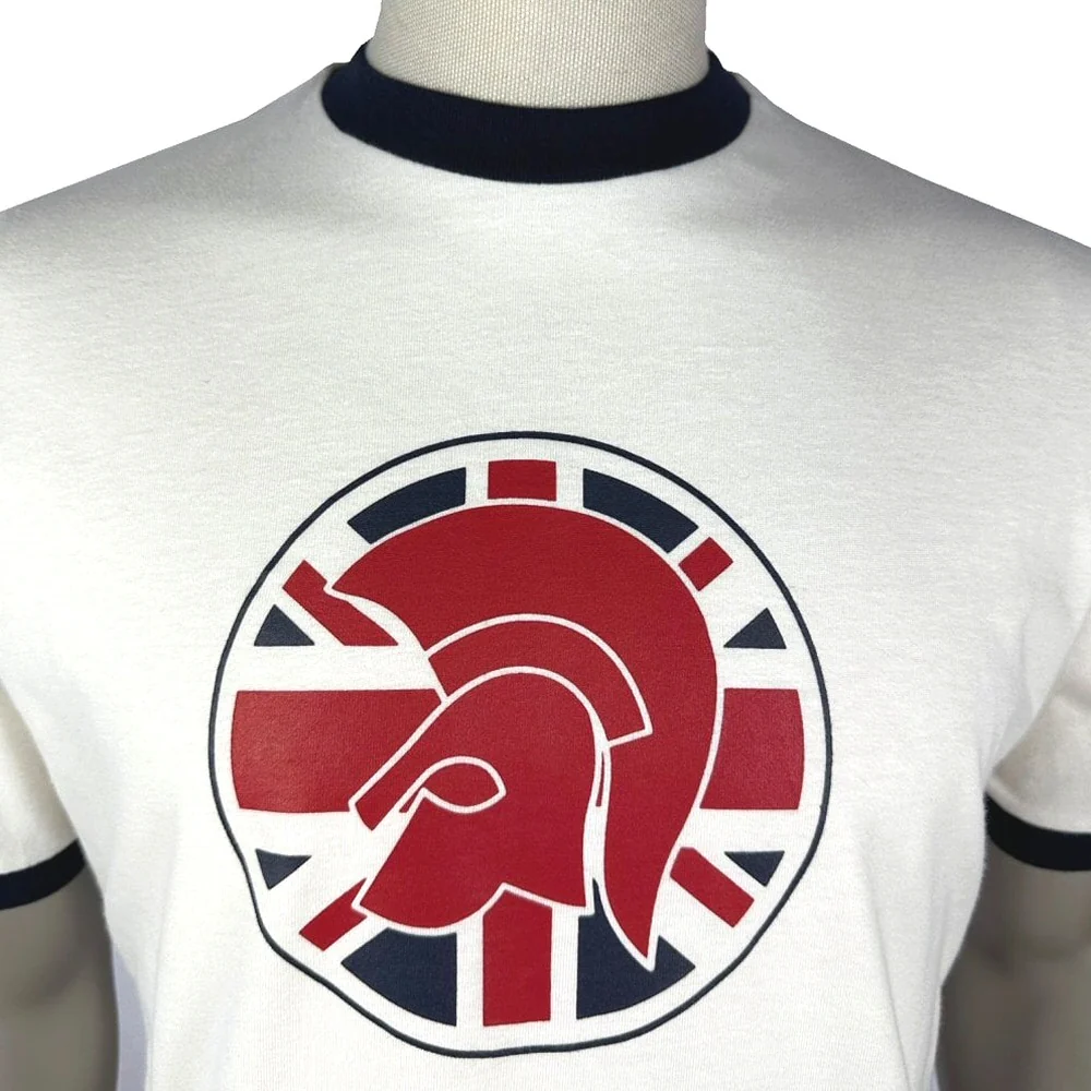 Trojan Records Union Flag Logo T-Shirt Ecru - Image 2