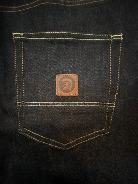 Trojan Records Zip Fly Blue / Black Denim Jeans - Image 6