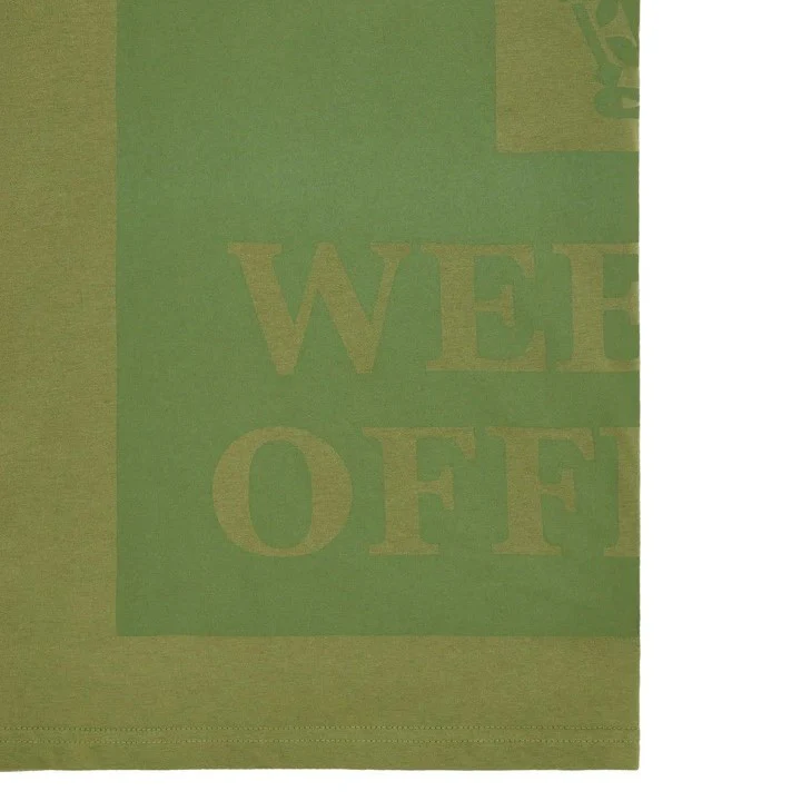 Weekend Offender Back n Front Large Print T-Shirt Green - Image 3