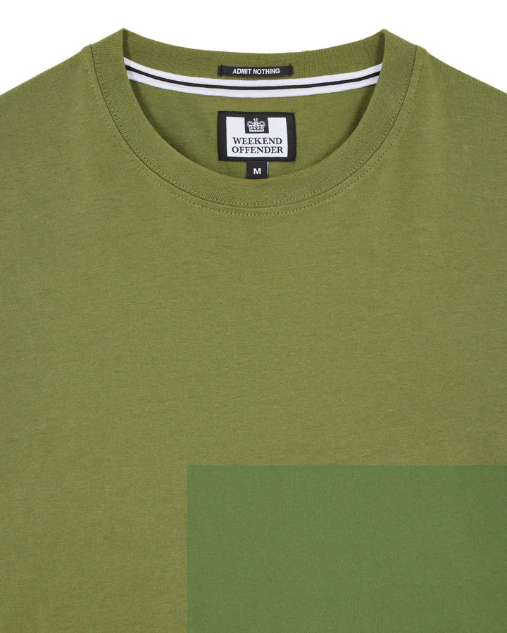 Weekend Offender Back n Front Large Print T-Shirt Green - Image 4